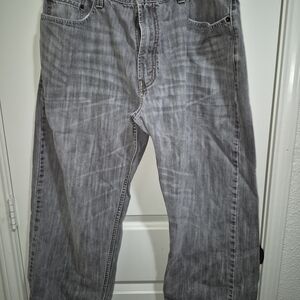 Levi's Men's Faded Grey Relaxed Jeans